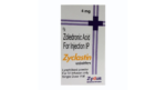 Zyclastin 4mg Injection Zydus zoledronic acid for injection IP 4 mg single dose vial carton