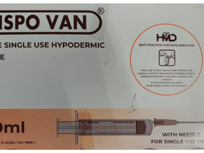 Dispovan 20ml Syringe with Needle