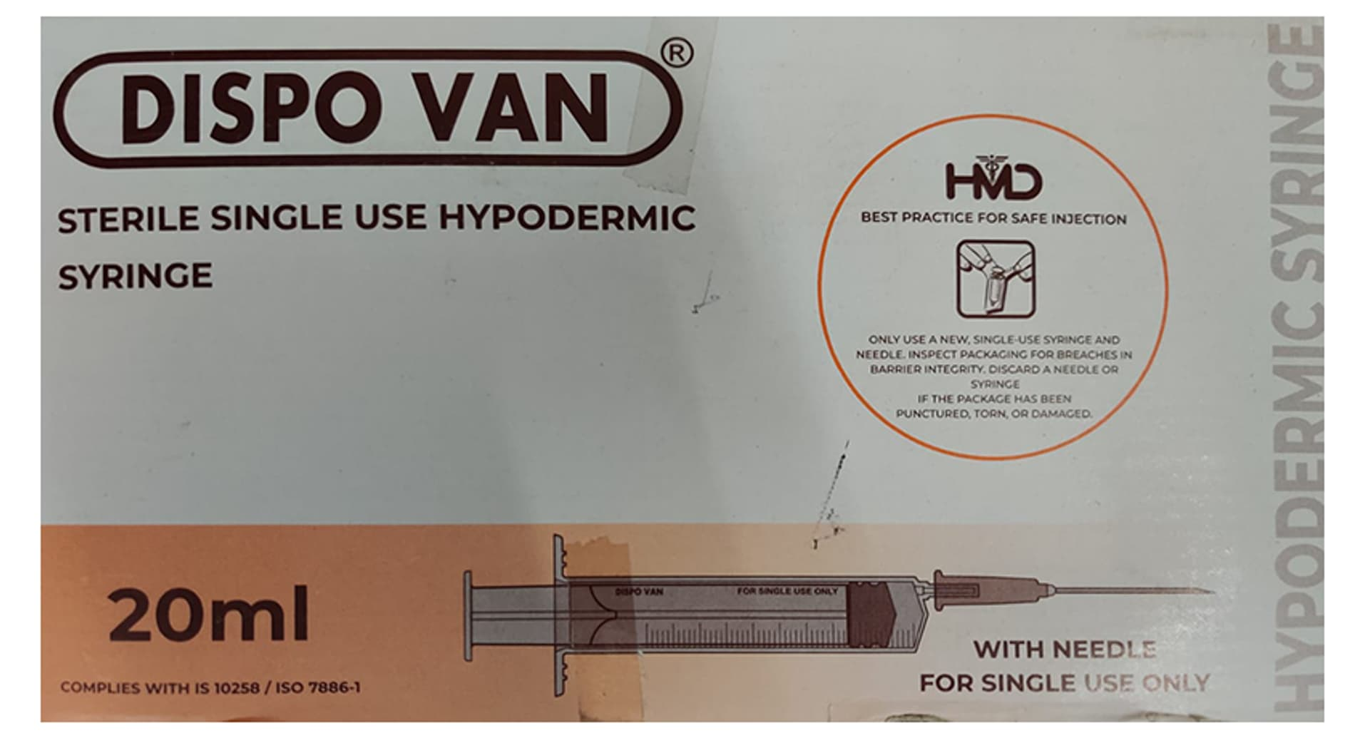 Dispovan 20ml Syringe with Needle