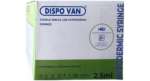 Dispovan Syringe 2.5ml with Needle 26G