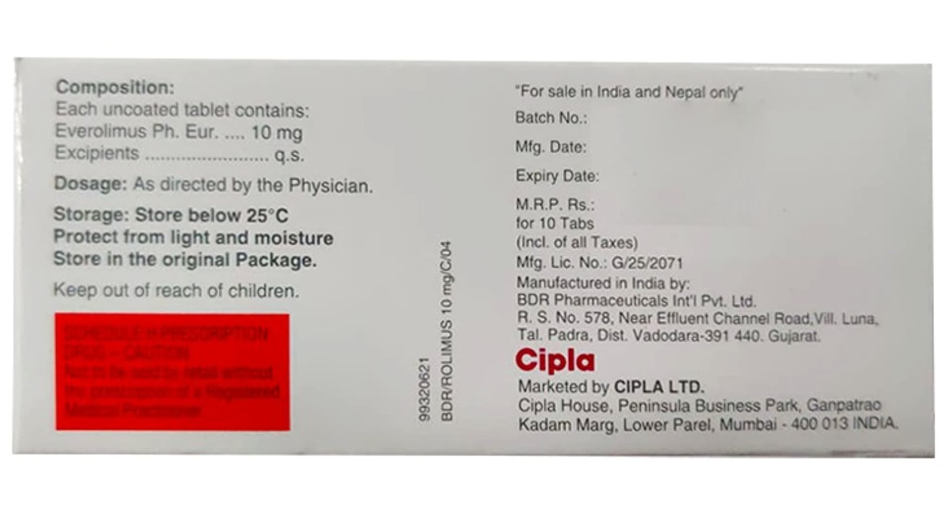 Rolimus 10mg Tablet - Image 2