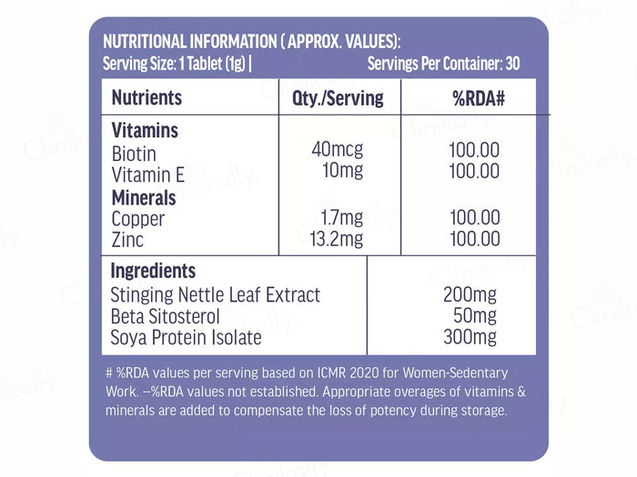 HK Vitals DHT Blocker With Biotin Tablet - Image 4