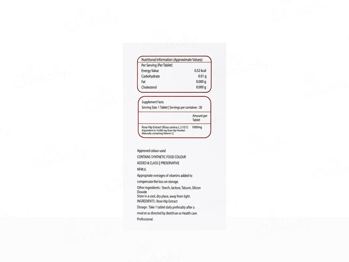VC-Glow Vitamin C 1000mg Tablet - Image 2