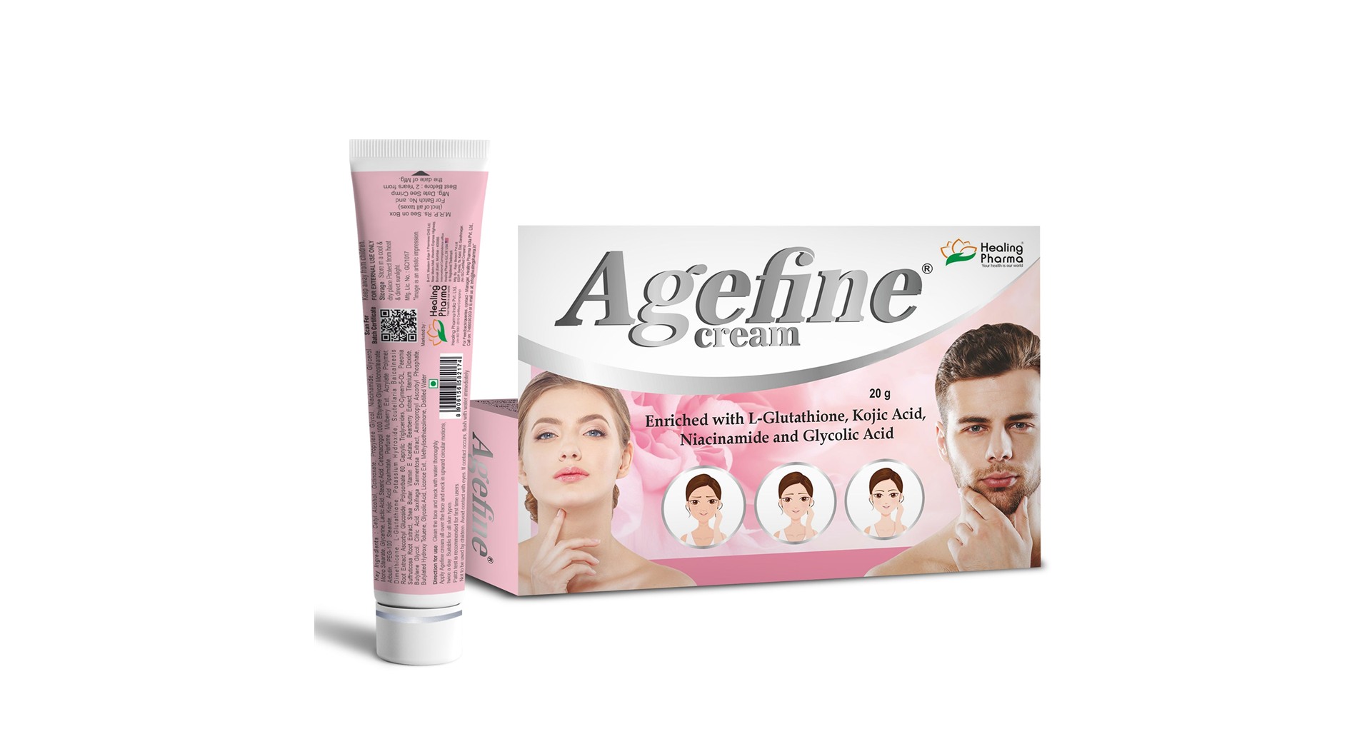 Healing Pharma Agefine Skin Whitening Cream - Image 3