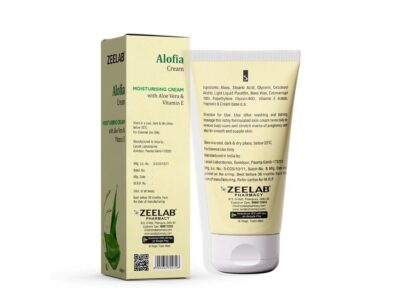 Alofia Moisturising Cream back label with ingredients