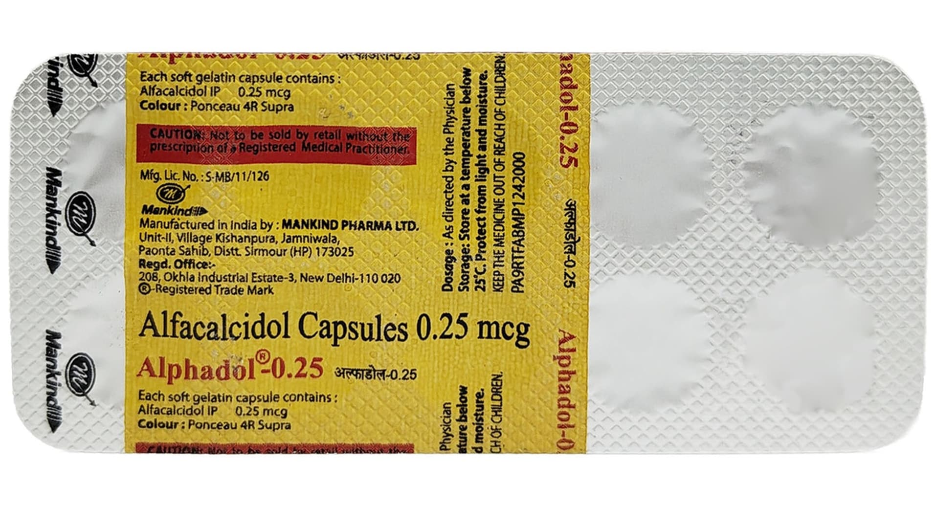 Alphadol 0.25mcg Capsule - Image 3