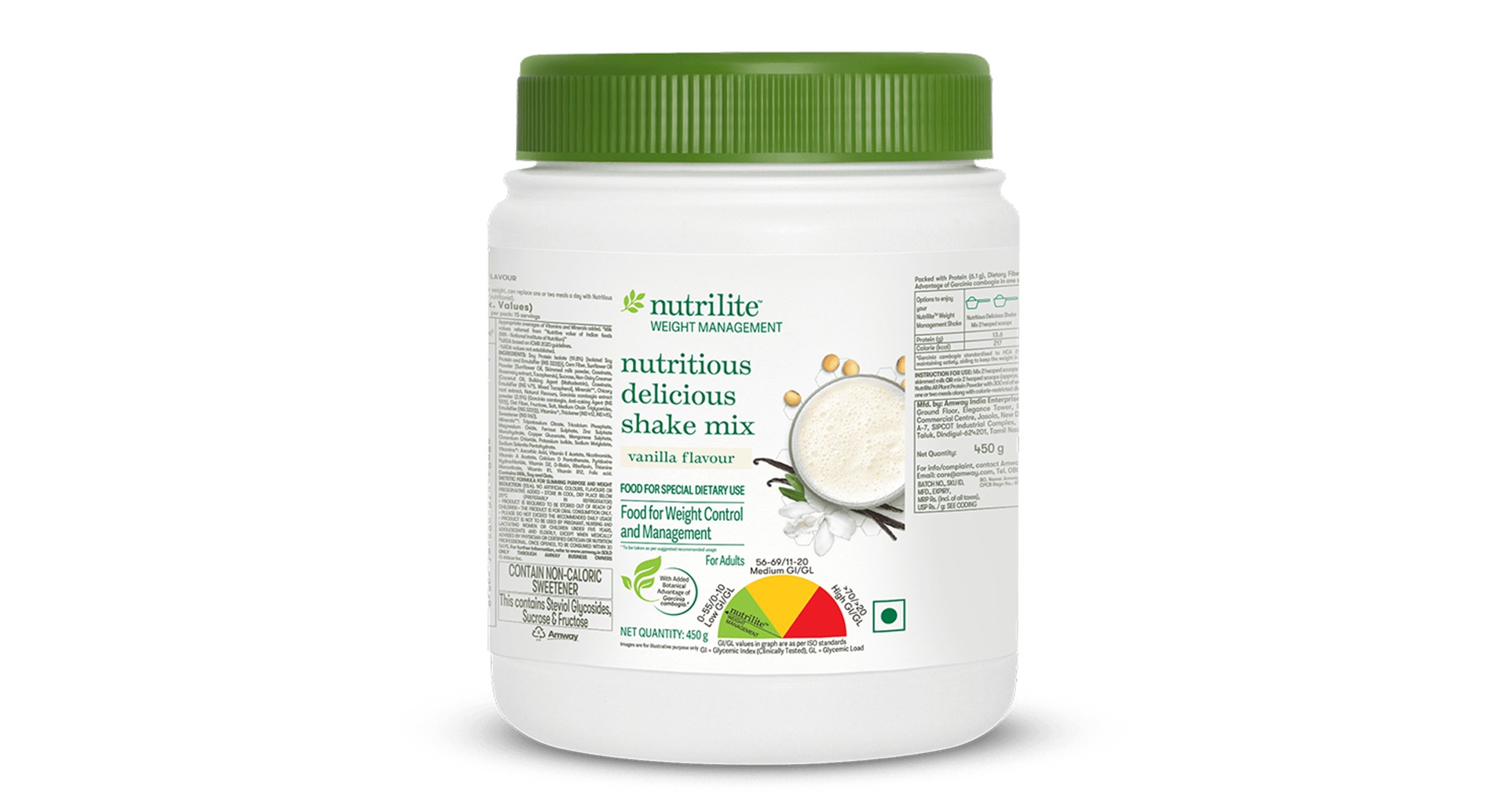 Amway Nutrilite Weight Management Nutritious Delicious Shake Mix Vanilla Flavor
