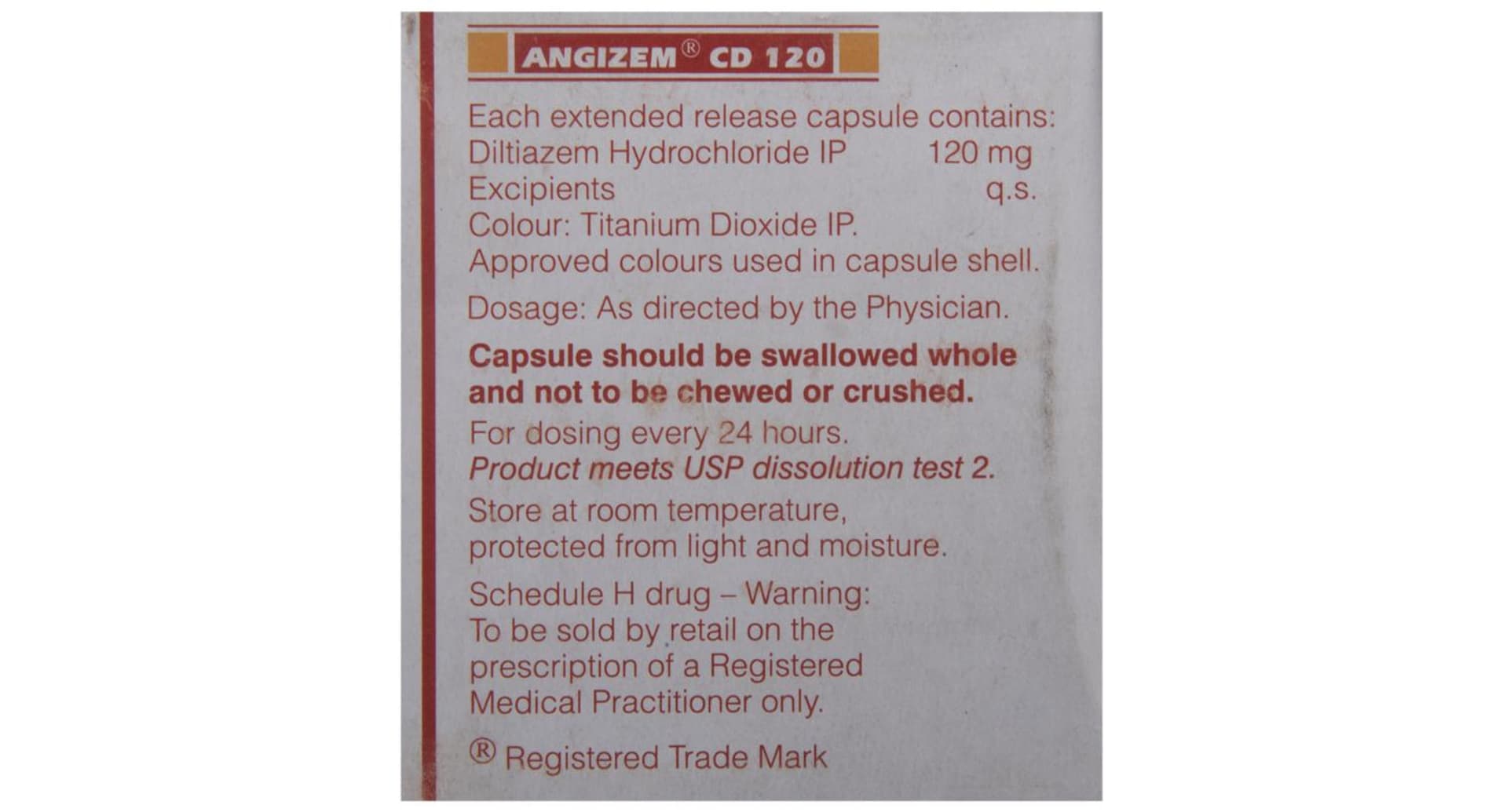 Angizem CD 120 Capsule ER - Image 3