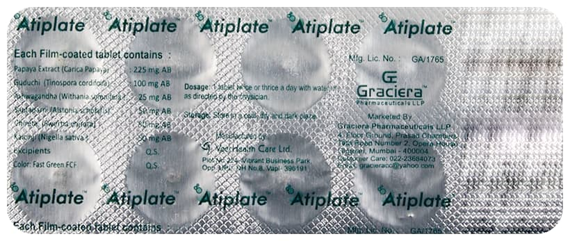 Atiplate Tablet Blister Composition