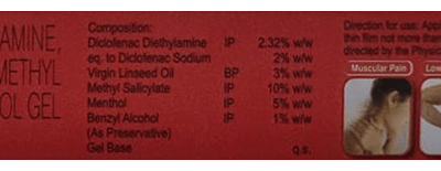 Sumo Plus Pain Relief Gel Xtra Power composition and uses