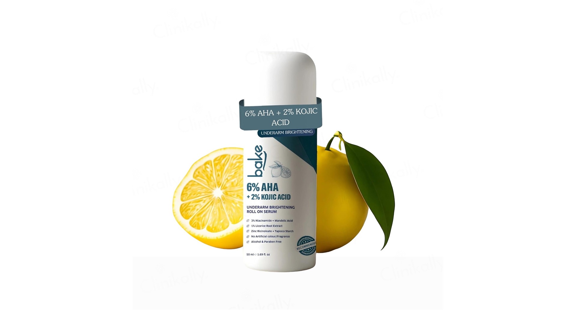 BAKE 6% AHA + 2% Kojic Acid Underarm Brightening Roll On Serum