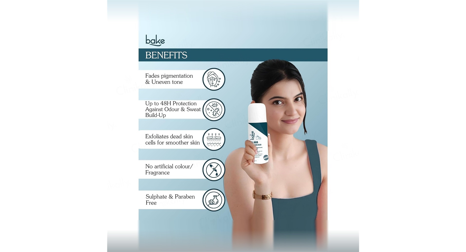 BAKE 6% AHA + 2% Kojic Acid Underarm Brightening Roll On Serum - Image 2