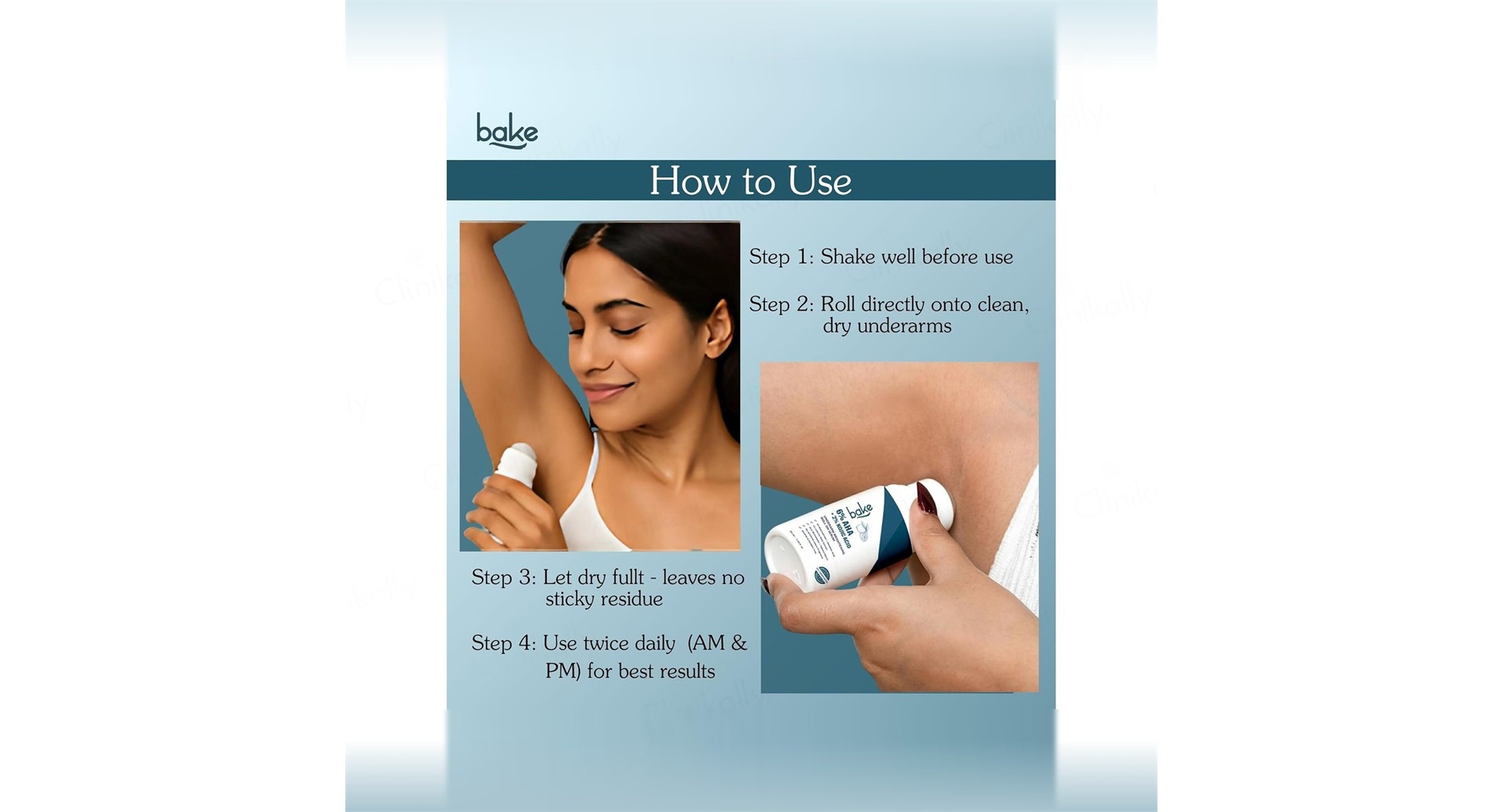 BAKE 6% AHA + 2% Kojic Acid Underarm Brightening Roll On Serum - Image 4