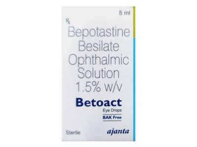 Betoact Eye Drop BAK Free front label panel