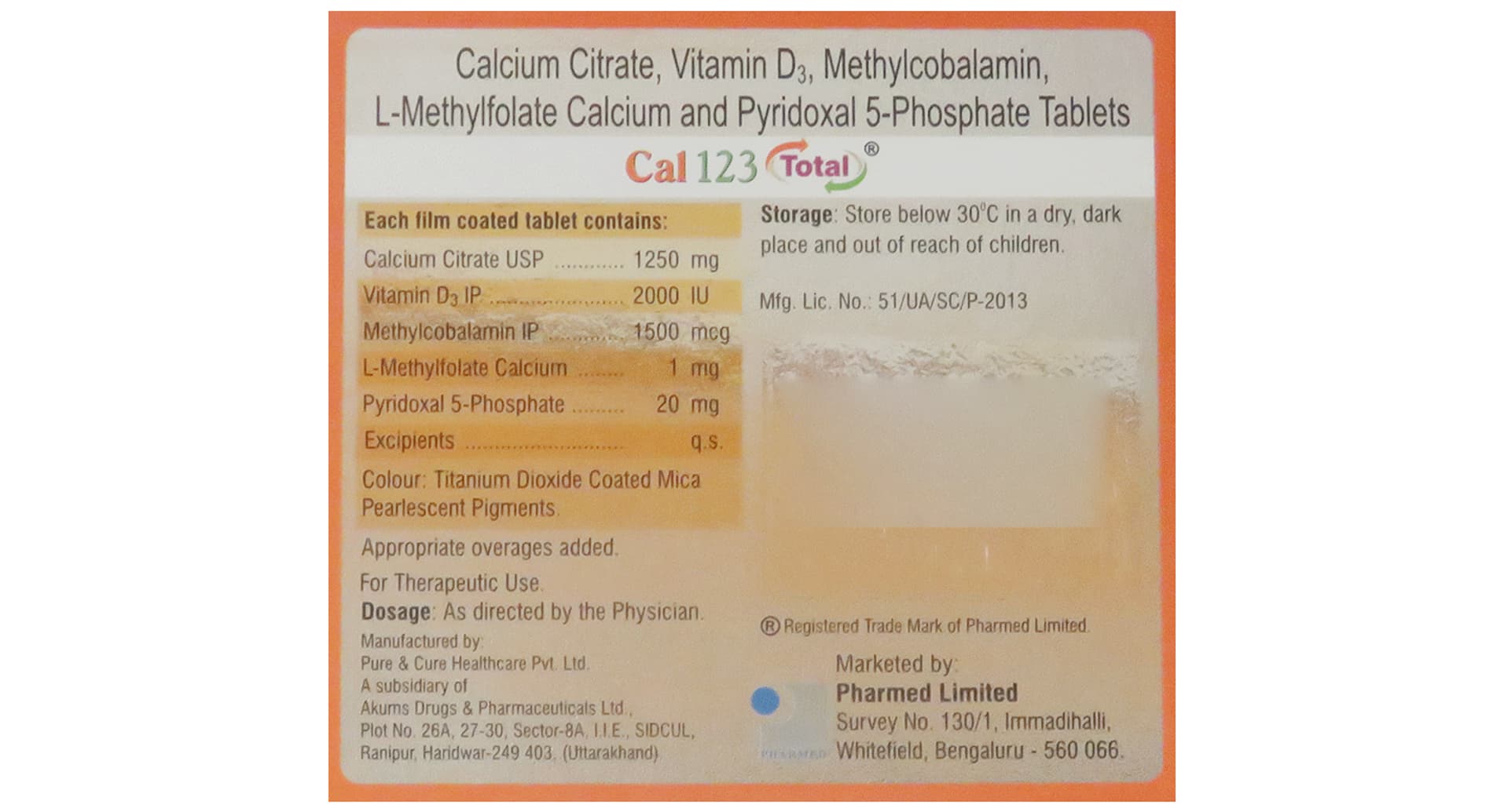 Cal 123 Total Tablet - Image 2