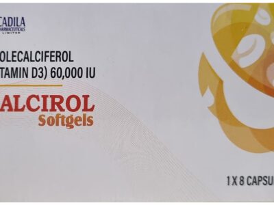 Calcirol 60000 IU Cholecalciferol Soft Gelatin Capsule