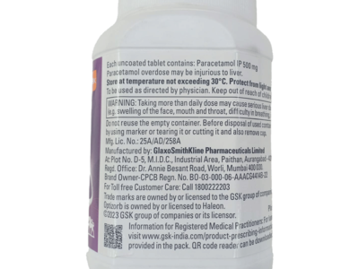 Calpol 500mg Tablet Label