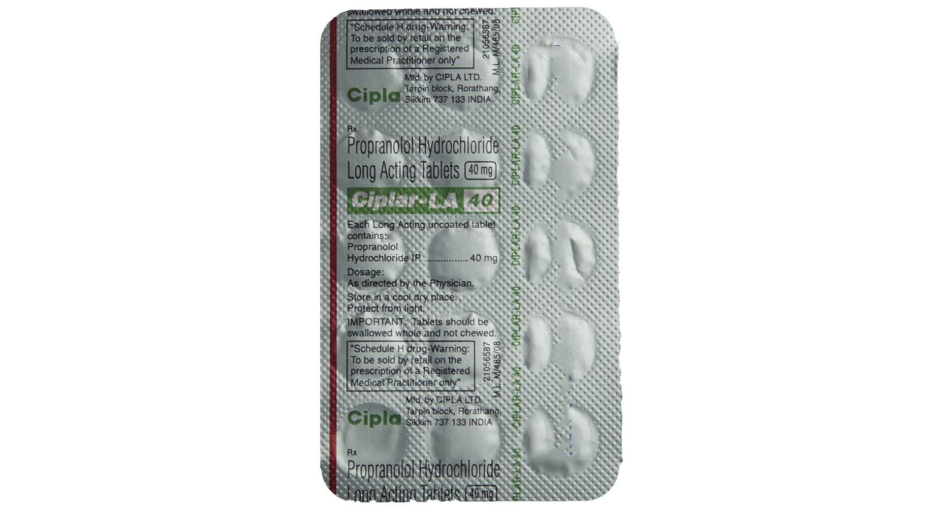 Ciplar-LA 40 Tablet