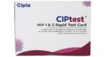 Ciptest HIV 1 & 2 Rapid Test Card