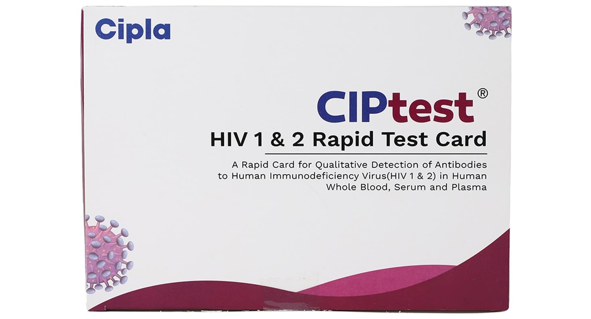 Ciptest HIV 1 & 2 Rapid Test Card