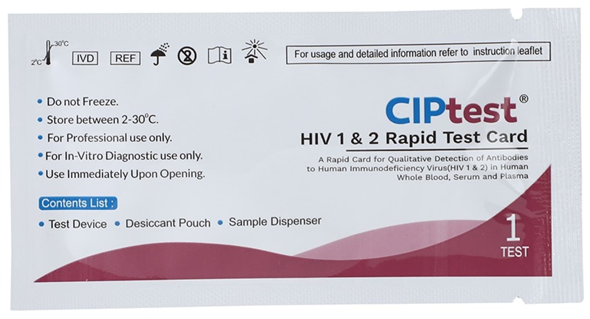 Ciptest HIV 1 & 2 Rapid Test Card - Image 5