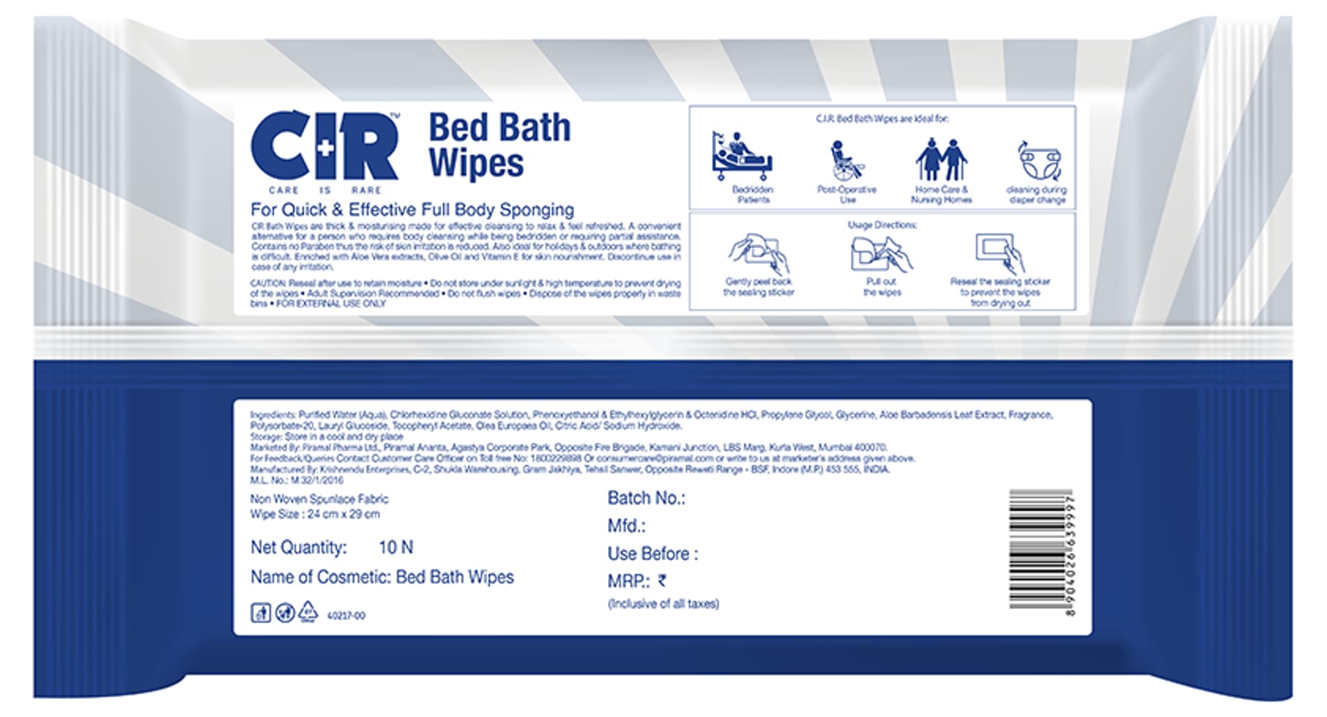 CIR Bed Bath Wipes - Image 2