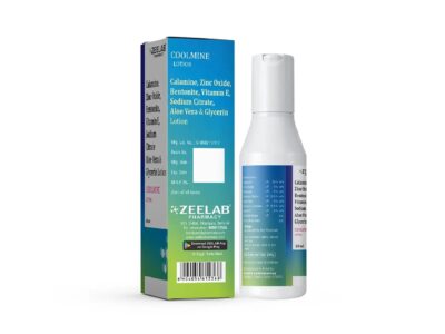 Coolmine Lotion back label with composition