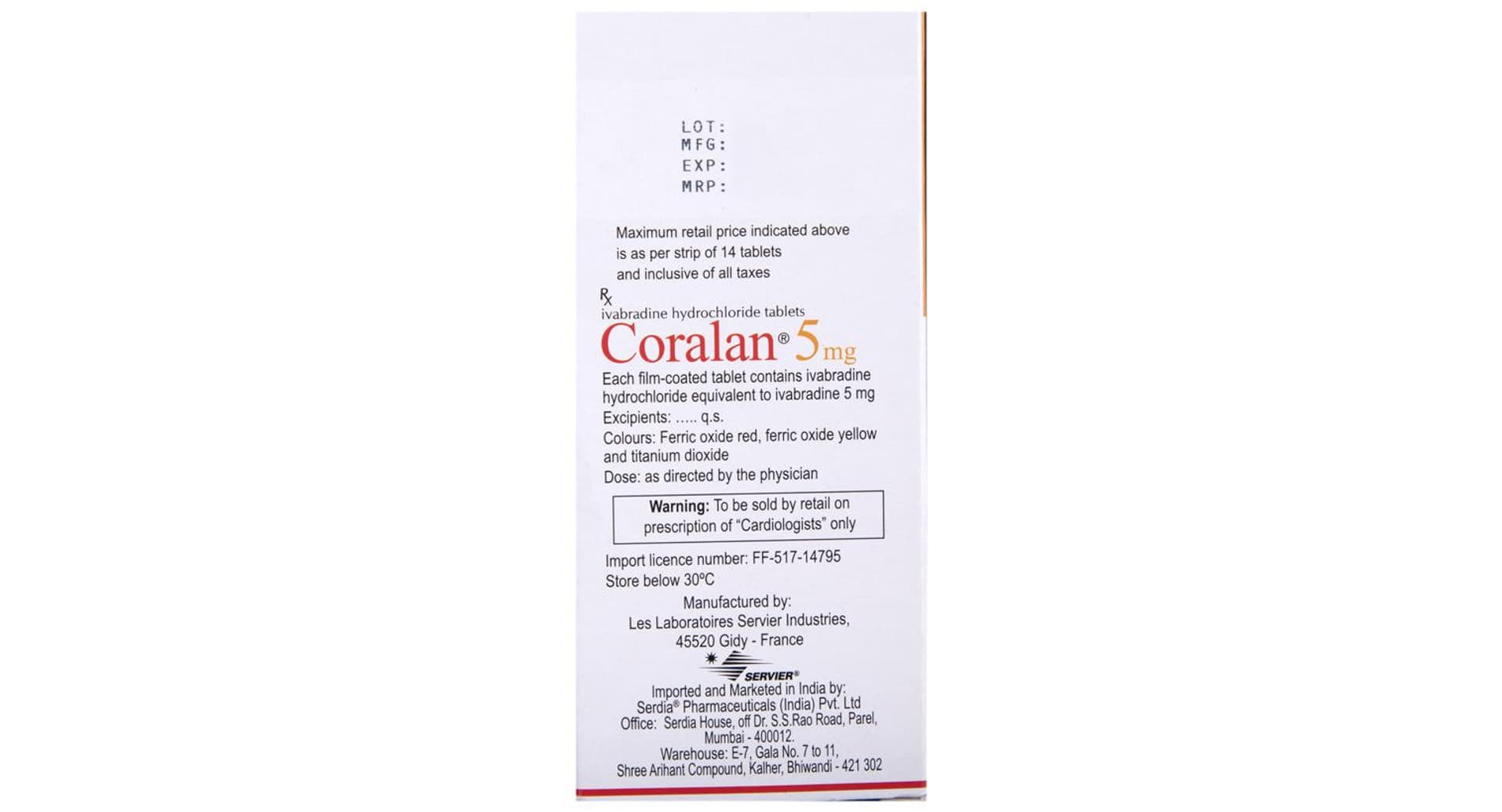 Coralan 5mg Tablet - Image 3