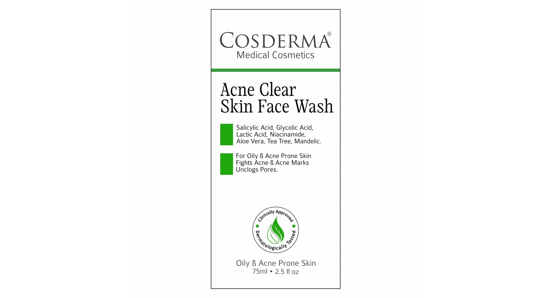 Cosderma Acne Clear Skin Face Wash - Image 3