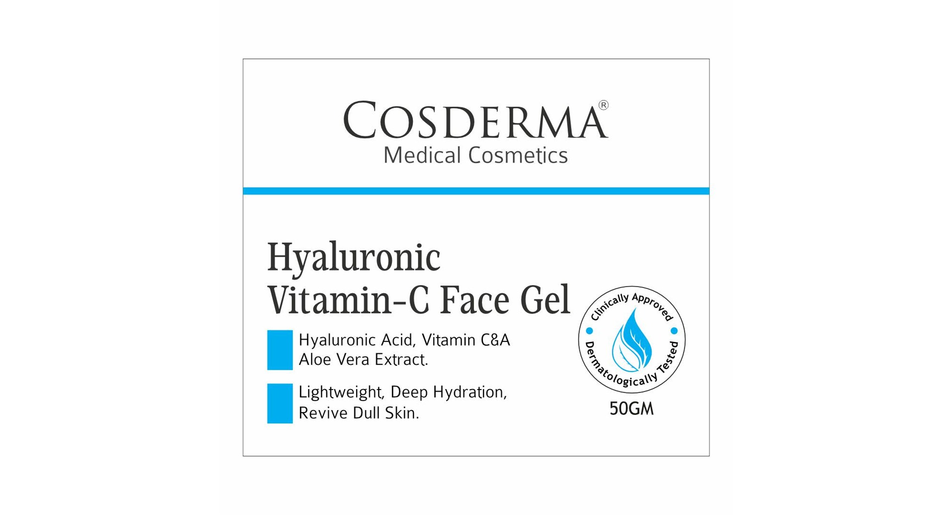 Cosderma Hyaluronic Vitamin-C Face Gel - Image 2