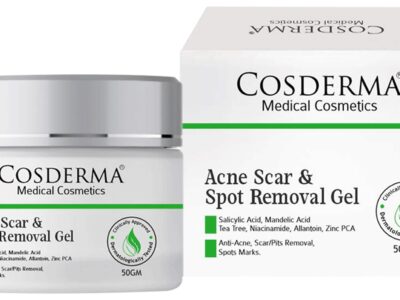 Cosderma Acne Scar & Spot Removal Gel jar and box front