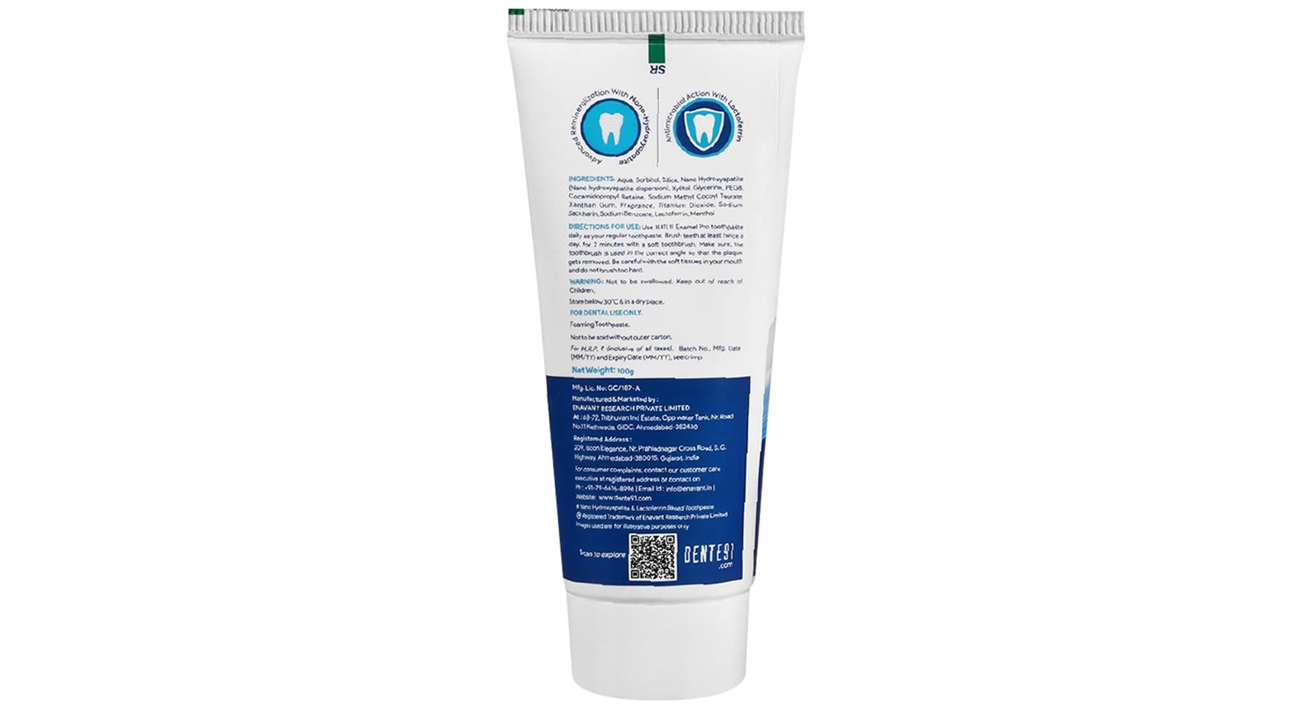 Dente 91 Enamel Pro Cool Mint Toothpaste - Image 2