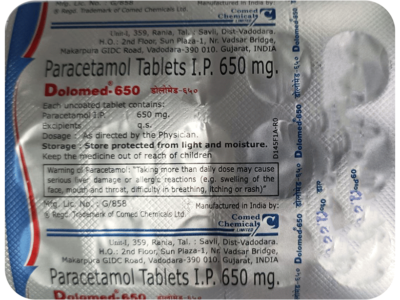 Dolomed 650mg Tablet strip