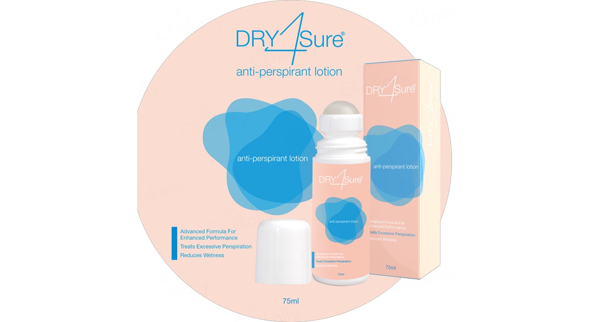 Dry4Sure Anti-Perspirant Roll-On Lotion - Image 2