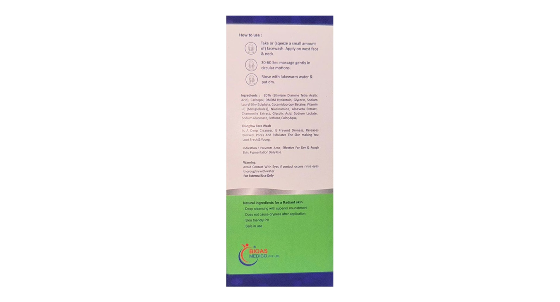 Duoglow Advanced Face Wash Gel - Image 2