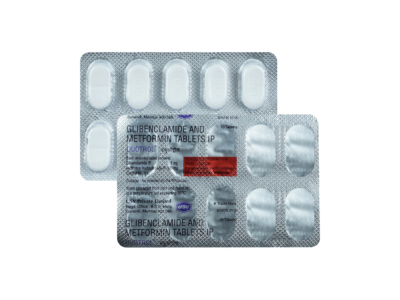 Duotrol Tablet glibenclamide 5mg and metformin 500mg strip by USV