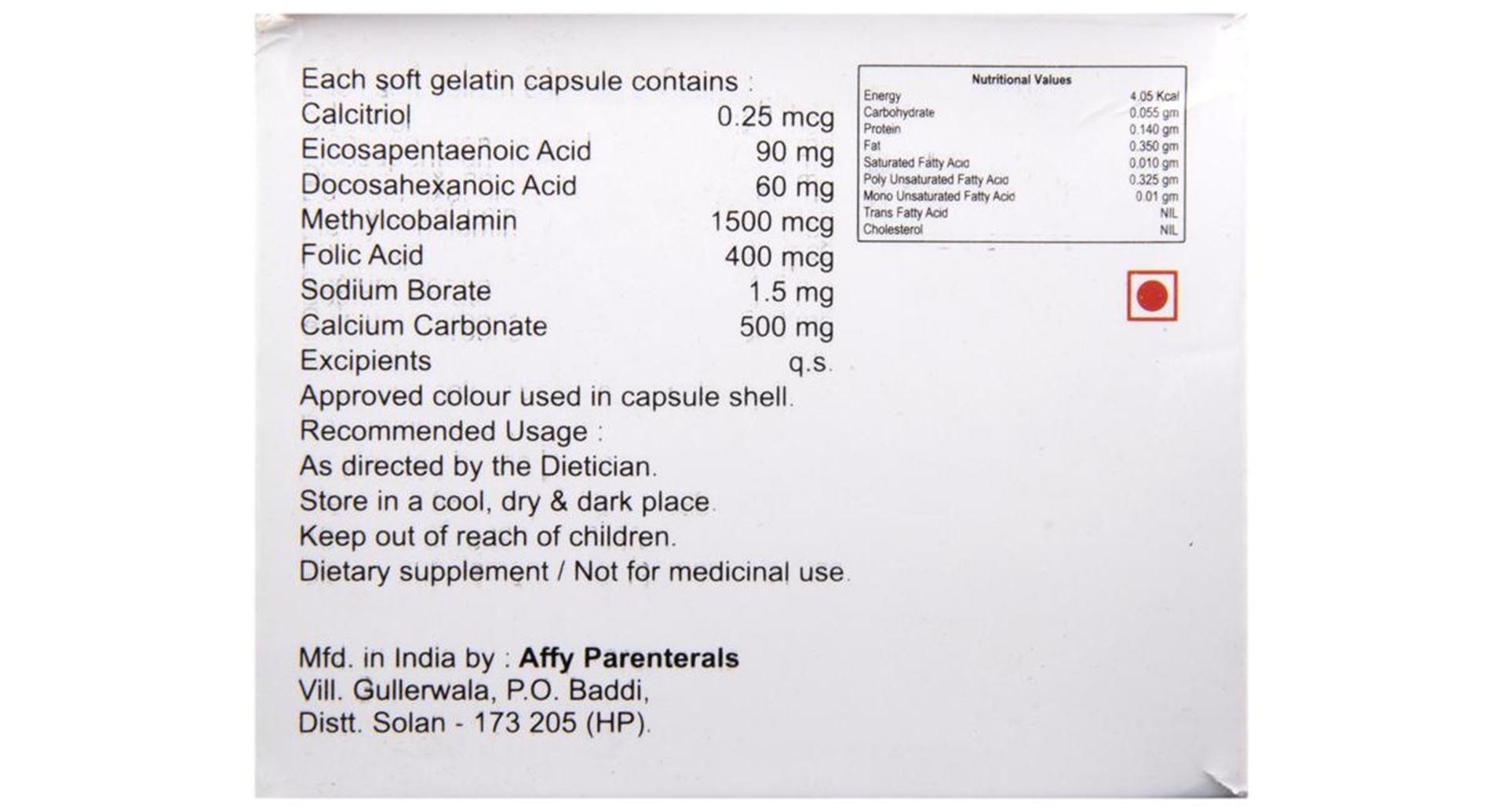 E-Cam Max Soft Gelatin Capsule - Image 3
