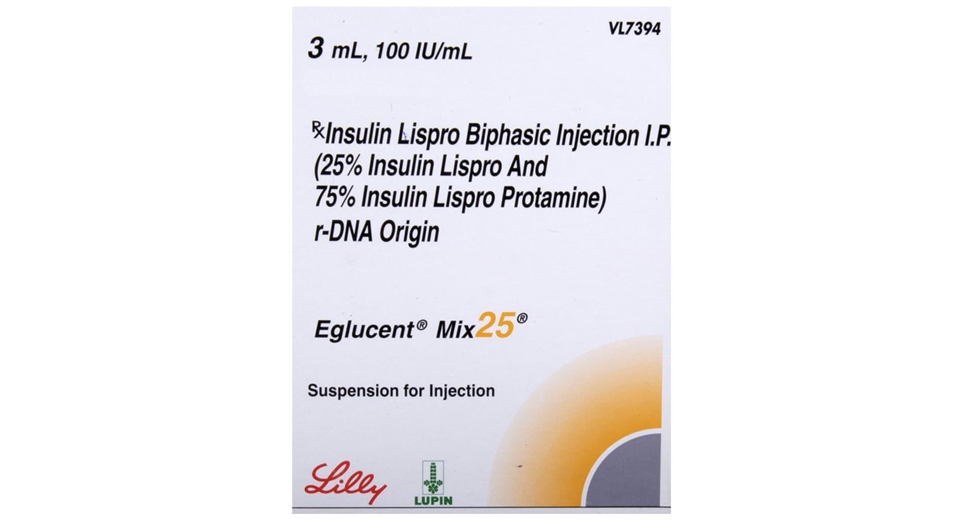 Eglucent Mix 25 Suspension for Injection