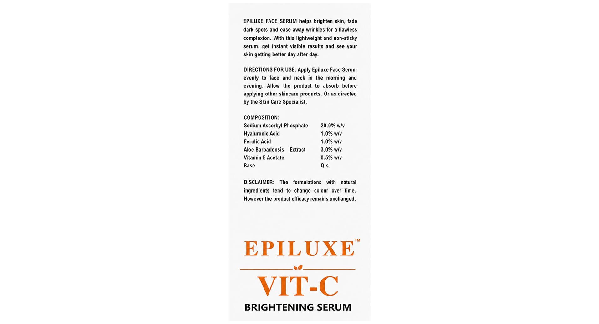 Epiluxe Vitamin C 20% Face Serum - Image 3