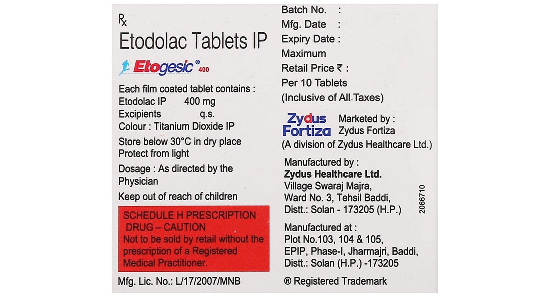 Etogesic 400 Tablet - Image 2