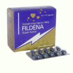 Fildena Super Active 100 Mg Softgel Capsule Sildenafil Citrate 100mg box and strip