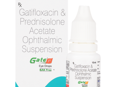Gate-P Eye Drop BAK Free box and bottle