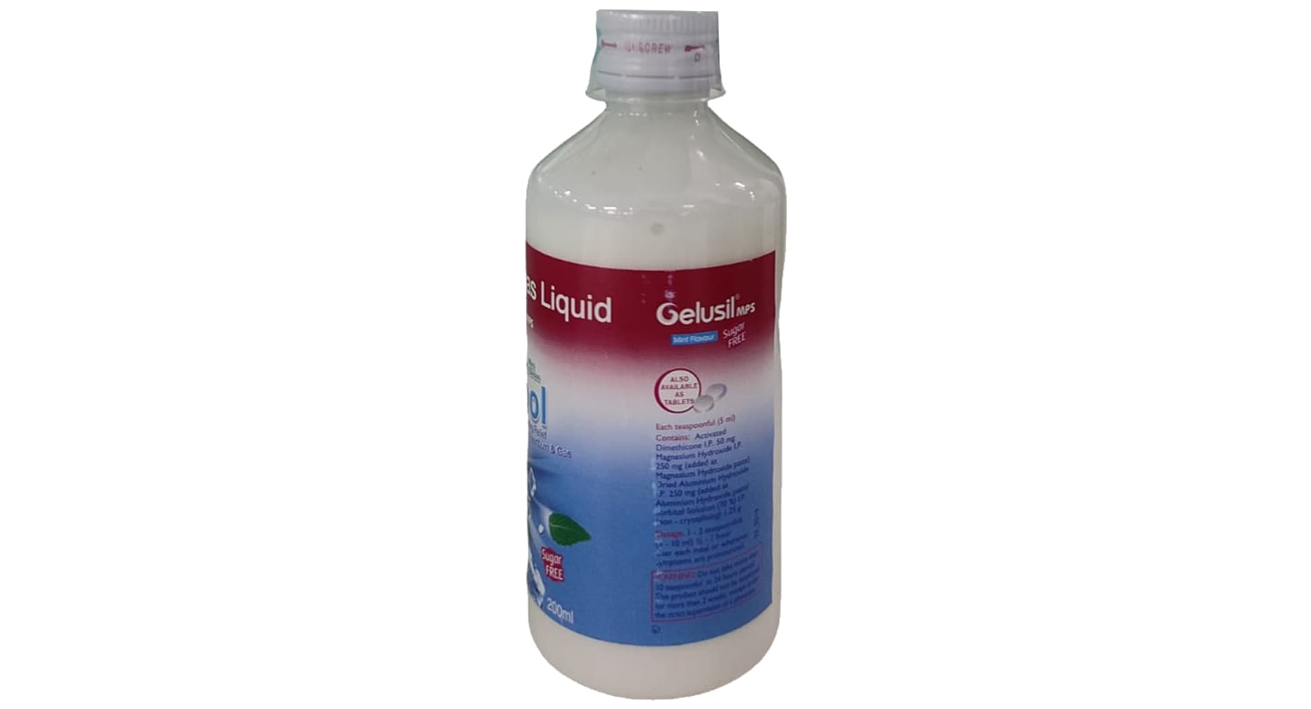 Gelusil MPS Xtracool Antacid & Antigas White Liquid - Image 4