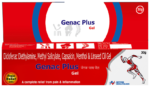 Genac Plus Gel box front with Diclofenac Diethylamine Methyl Salicylate Capsaicin Menthol Linseed Oil Gel