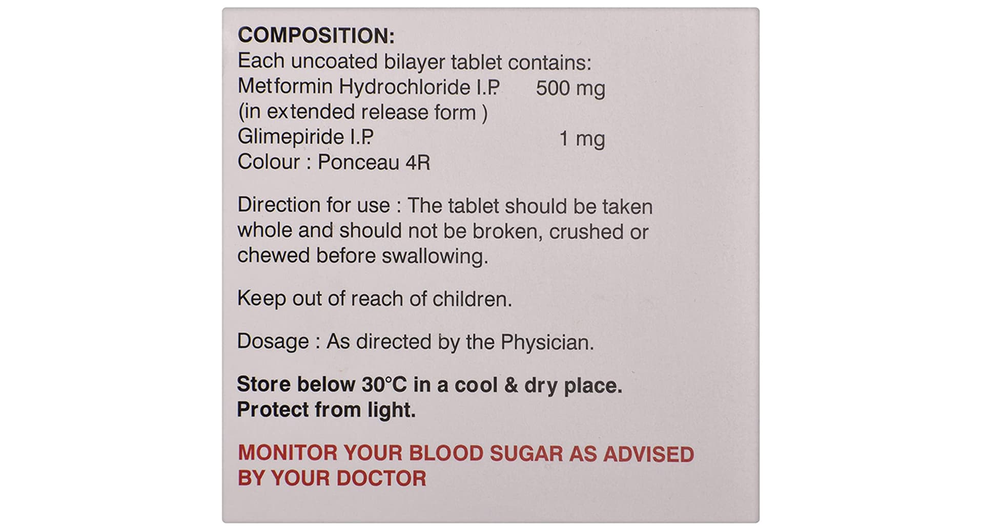 Gluconorm G1 Tablet PR - Image 2