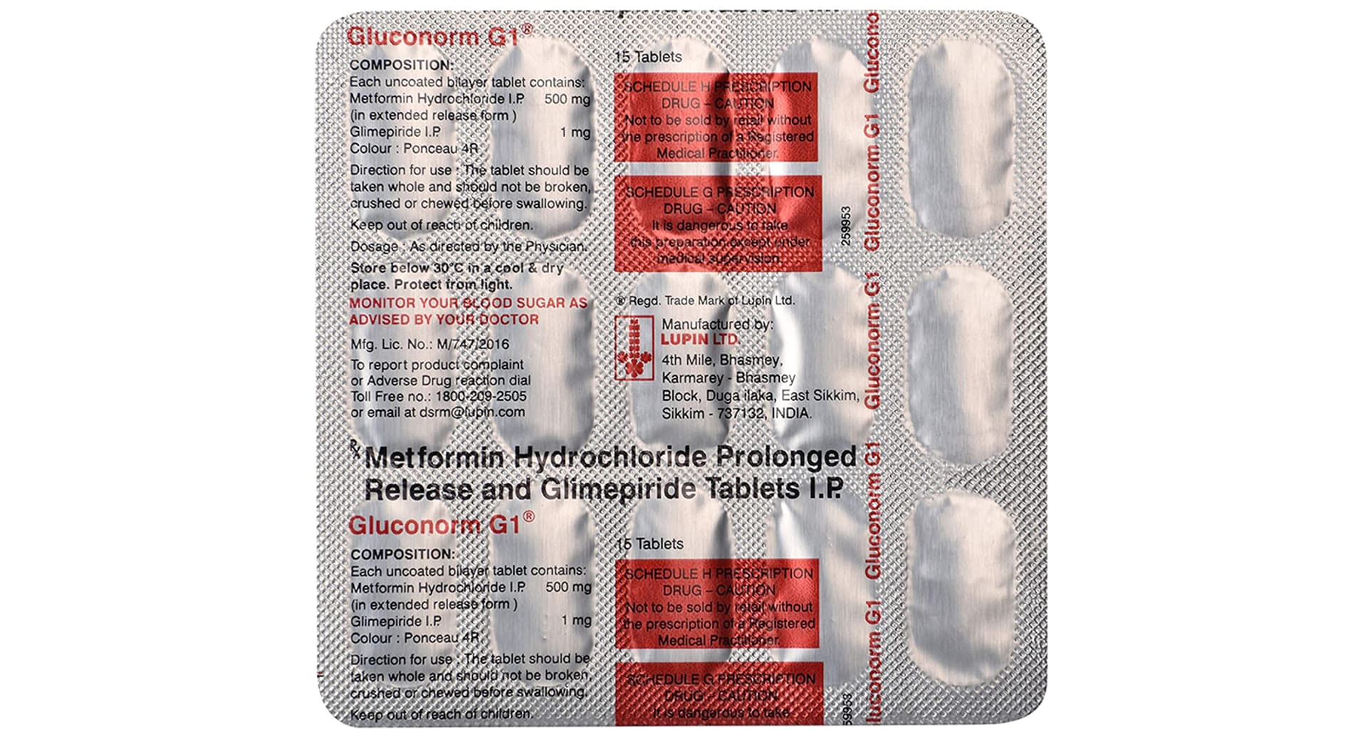 Gluconorm G1 Tablet PR - Image 4