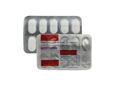 Glucored Forte Tablet glibenclamide 5mg and metformin 500mg strip