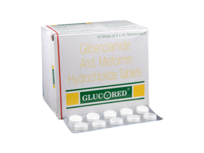 Glucored Tablet glibenclamide 2.5mg and metformin 400mg pack by Sun Pharma