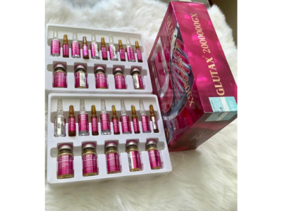 Glutax 2000000GX DualNA injection trays with ampoules and vials