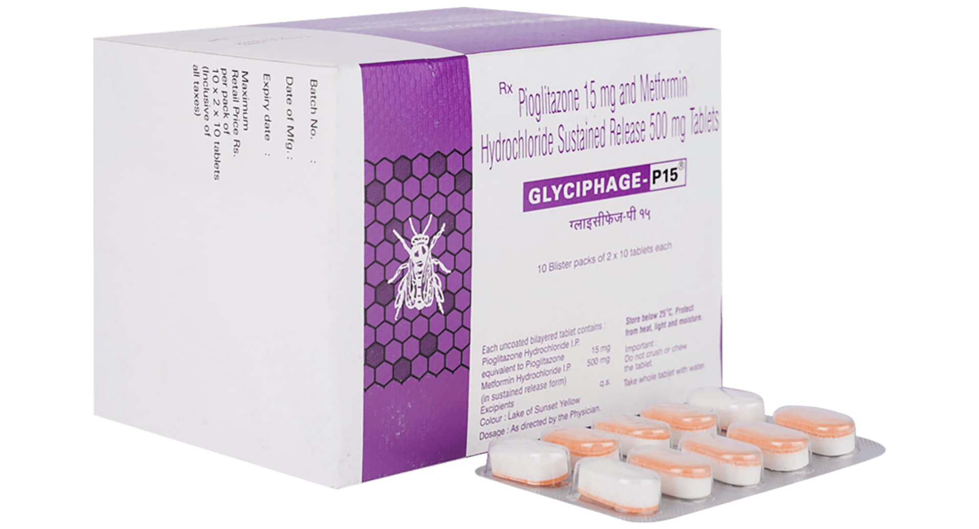Glyciphage P 15mg/500mg Tablet SR